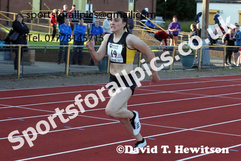 200 metres, 2021 North East Grand Prix No.4, Monkton, Wednesday, June 30th. Photo: David T. Hewitson/Sports for All Pics
